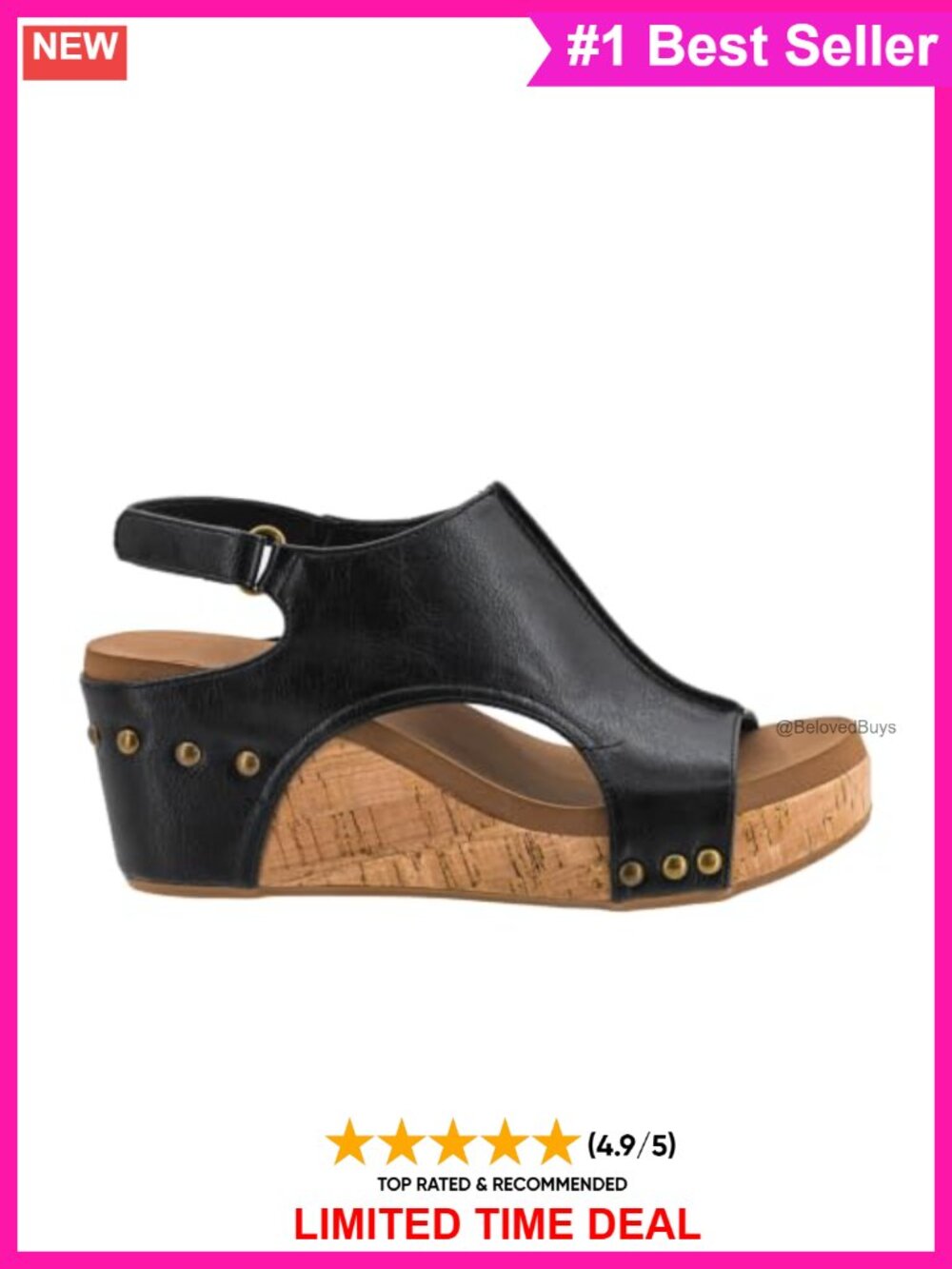 Corky's Footwear Women's Carley Wedge Sandals Cork Platform Heel Slip On